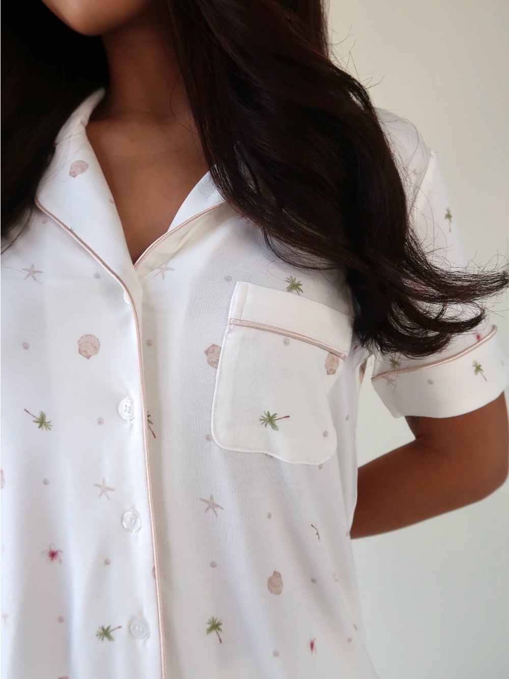 Solibeech Soft Palm PJ Collection | Modal Short Set - Picture 3 of 13